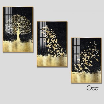 Những cánh chim tự do | Bộ 3 tranh treo cầu thang | Mã T0294 | Oca