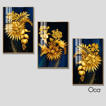 Hoa thiên đường | Bộ 3 tranh treo cầu thang | Mã T0343 | Oca