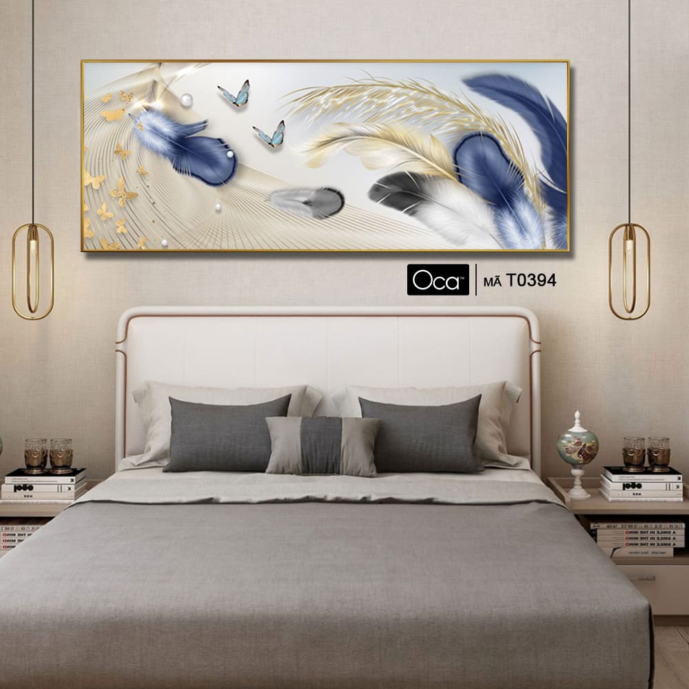 Lông vũ | Tranh treo phòng ngủ | Mã T0394 | Oca - Ảnh 4