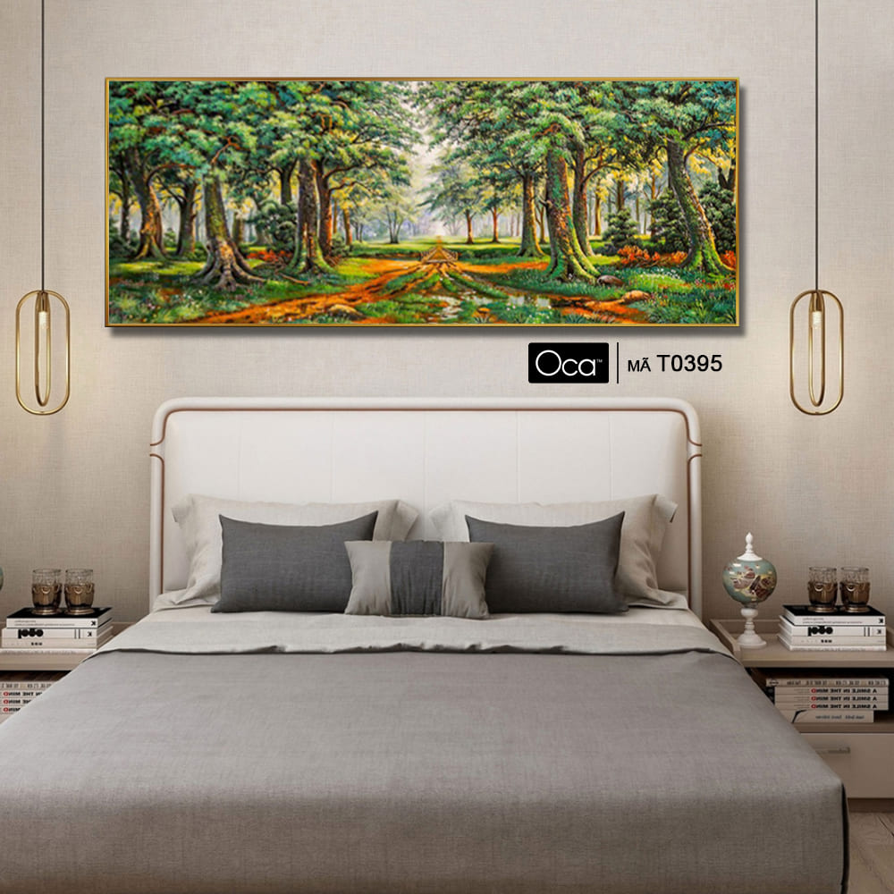 Phong cảnh rừng già | Tranh KHUNG NHÔM cao cấp | Treo phòng ngủ | Mã T0395 | Oca - Ảnh 3