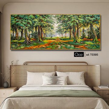 Alternative view of Phong cảnh rừng già | Tranh KHUNG NHÔM cao cấp | Treo phòng ngủ | Mã T0395 | Oca