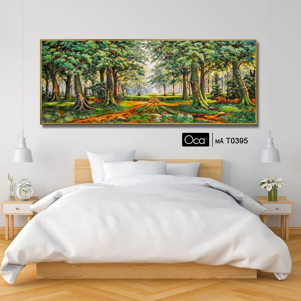 Phong cảnh rừng già | Tranh KHUNG NHÔM cao cấp | Treo phòng ngủ | Mã T0395 | Oca - Ảnh 4