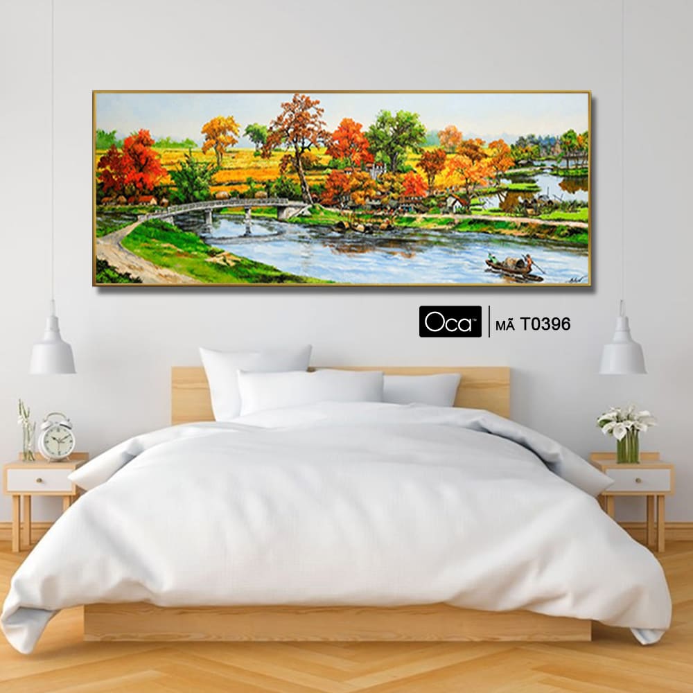 Phong cảnh đồng quê | Tranh treo phòng ngủ | Mã T0396 | Oca - Ảnh 3