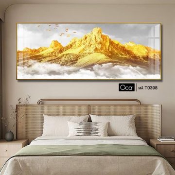 Alternative view of Phong cảnh núi vàng | Tranh treo phòng ngủ | Mã T0398 | Oca