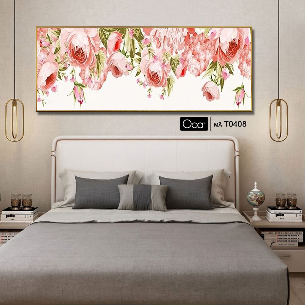Khóm hoa hồng | Tranh treo phòng ngủ | Mã T0408 | Oca - Ảnh 4