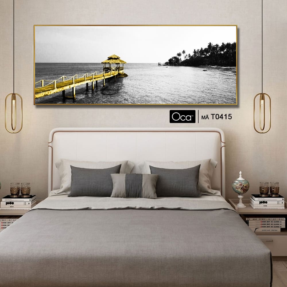 Phong cảnh chiều cuối đông | Tranh treo phòng ngủ | Mã T0415 | Oca - Ảnh 4
