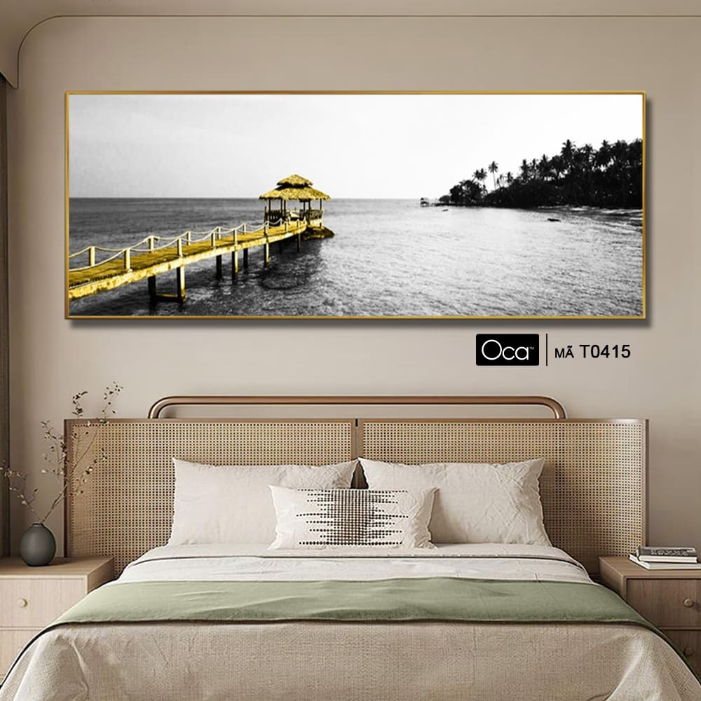 Phong cảnh chiều cuối đông | Tranh treo phòng ngủ | Mã T0415 | Oca - Ảnh 2