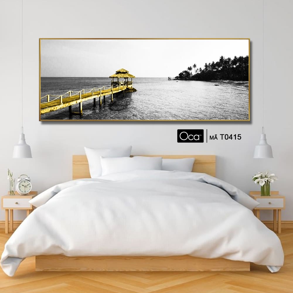 Phong cảnh chiều cuối đông | Tranh treo phòng ngủ | Mã T0415 | Oca - Ảnh 3