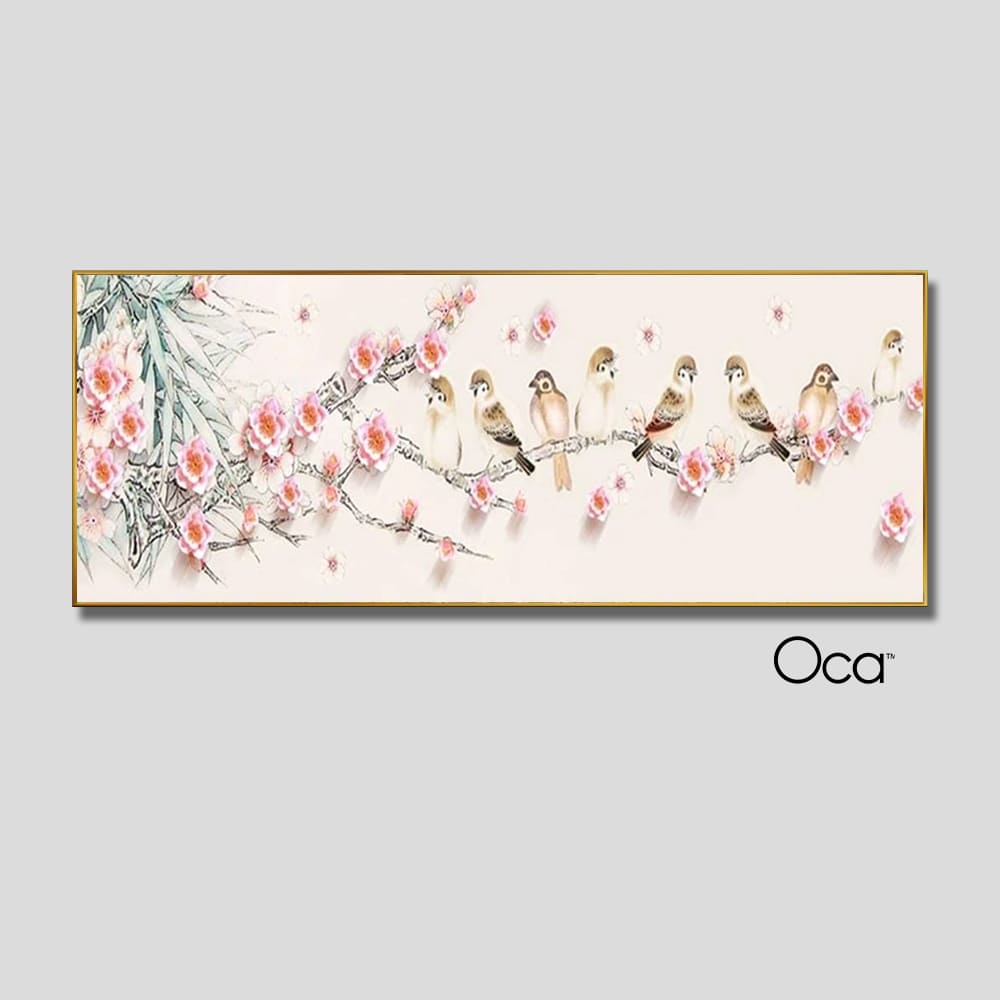 Phong cảnh mùa xuân | Tranh treo phòng ngủ | Mã T0416 | Oca