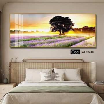 Alternative view of Cánh đồng hoa lavender | Tranh treo phòng ngủ | Mã T0419 | Oca
