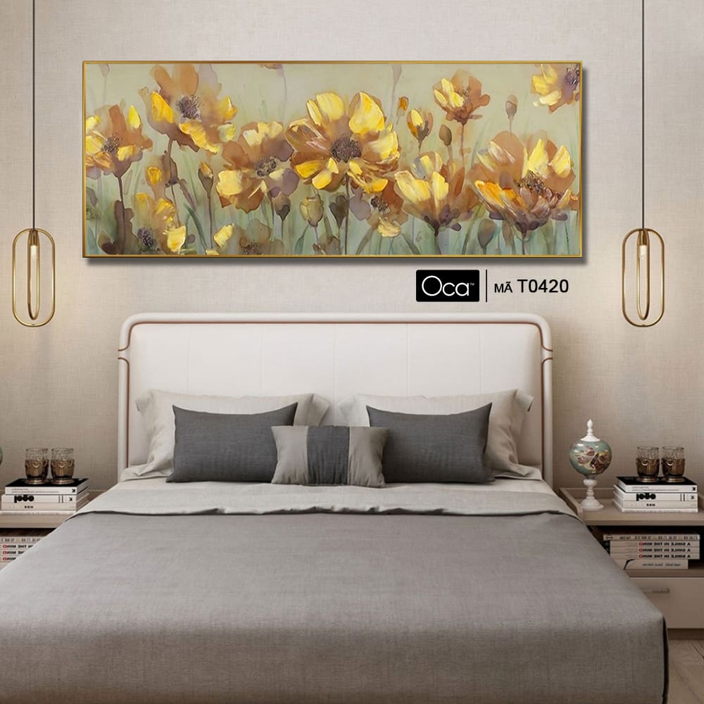 Phong cảnh mùa xuân | Tranh treo phòng ngủ | Mã T0420 | Oca - Ảnh 2