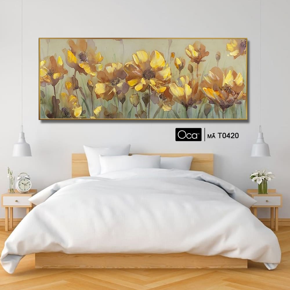 Phong cảnh mùa xuân | Tranh treo phòng ngủ | Mã T0420 | Oca - Ảnh 4