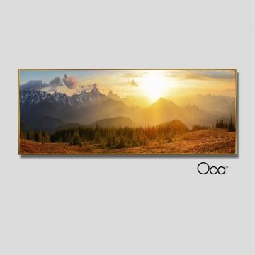 Phong cảnh bình minh trên núi | Tranh treo phòng ngủ | Mã T0424 | Oca