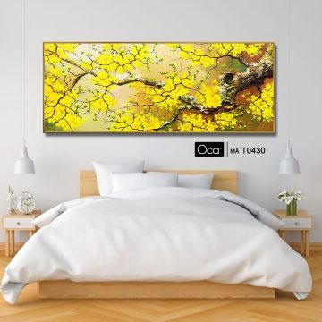 Alternative view of Cành hoa mai | Tranh treo phòng ngủ | Mã T0430 | Oca
