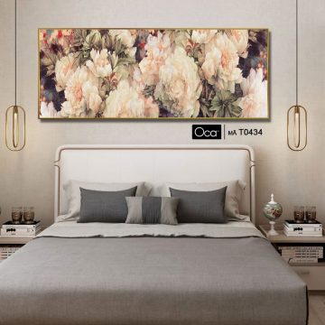Alternative view of Khóm hoa hồng | Tranh KHUNG NHÔM cao cấp | Treo phòng ngủ | Mã T0434 | Oca