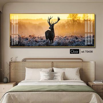 Alternative view of Phong cảnh bình minh trên núi | Tranh treo phòng ngủ | Mã T0436 | Oca