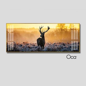 Phong cảnh bình minh trên núi | Tranh treo phòng ngủ | Mã T0436 | Oca