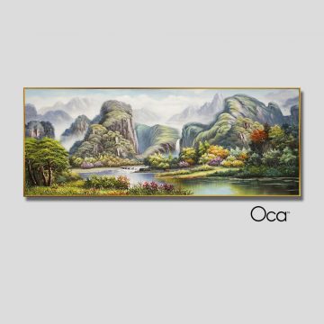 Sơn thủy hữu tình | Tranh treo phòng ngủ | Mã T0437 | Oca