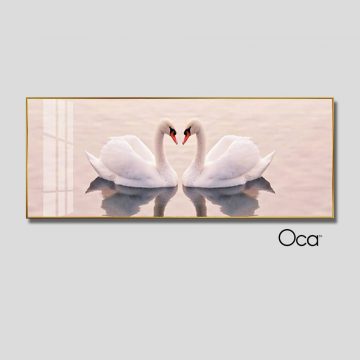 Đôi thiên nga uyên ương | Tranh treo phòng ngủ | Mã T0446 | Oca