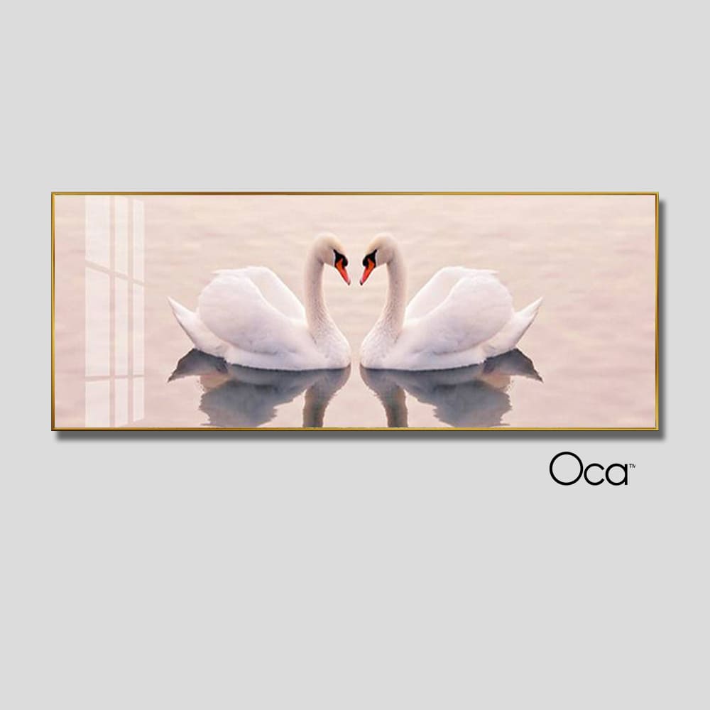 Đôi thiên nga uyên ương | Tranh treo phòng ngủ | Mã T0446 | Oca