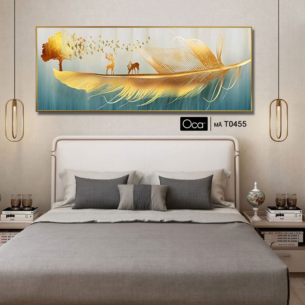 Lông vũ | Tranh treo phòng ngủ | Mã T0455 | Oca - Ảnh 4