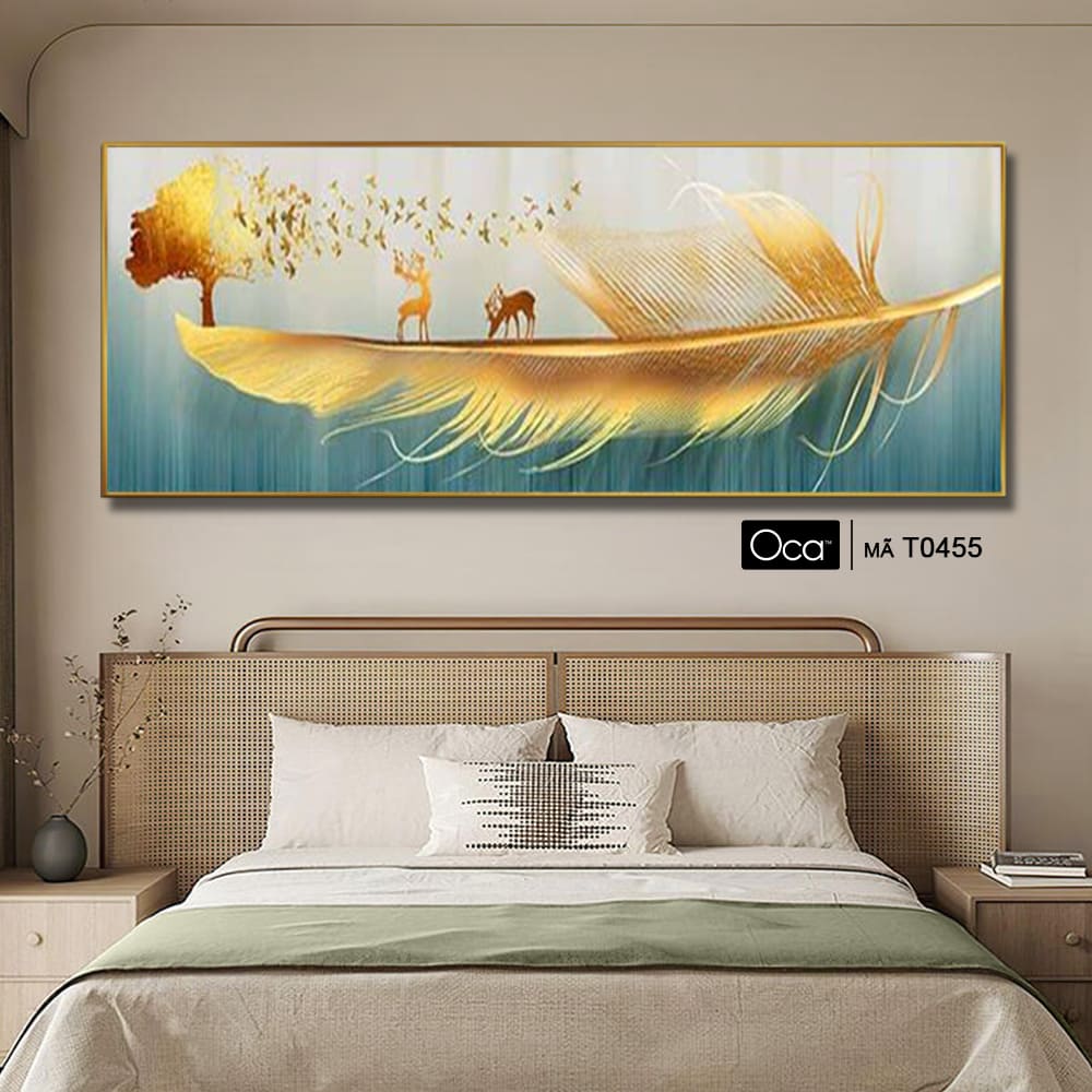 Lông vũ | Tranh treo phòng ngủ | Mã T0455 | Oca - Ảnh 2