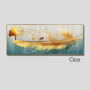 Lông vũ | Tranh treo phòng ngủ | Mã T0455 | Oca