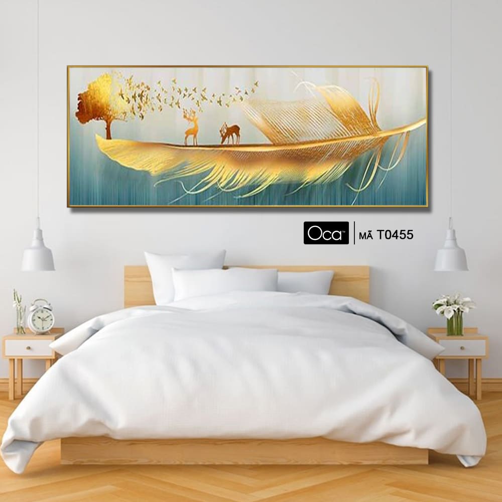 Lông vũ | Tranh treo phòng ngủ | Mã T0455 | Oca - Ảnh 3