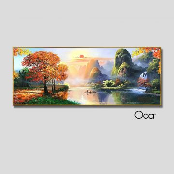 Sơn thủy hữu tình | Tranh treo phòng ngủ | Mã T0457 | Oca