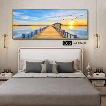 Alternative view of Chiều hoàng hôn trên biển | Tranh treo phòng ngủ | Mã T0459 | Oca