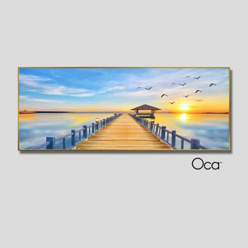 Chiều hoàng hôn trên biển | Tranh treo phòng ngủ | Mã T0459 | Oca