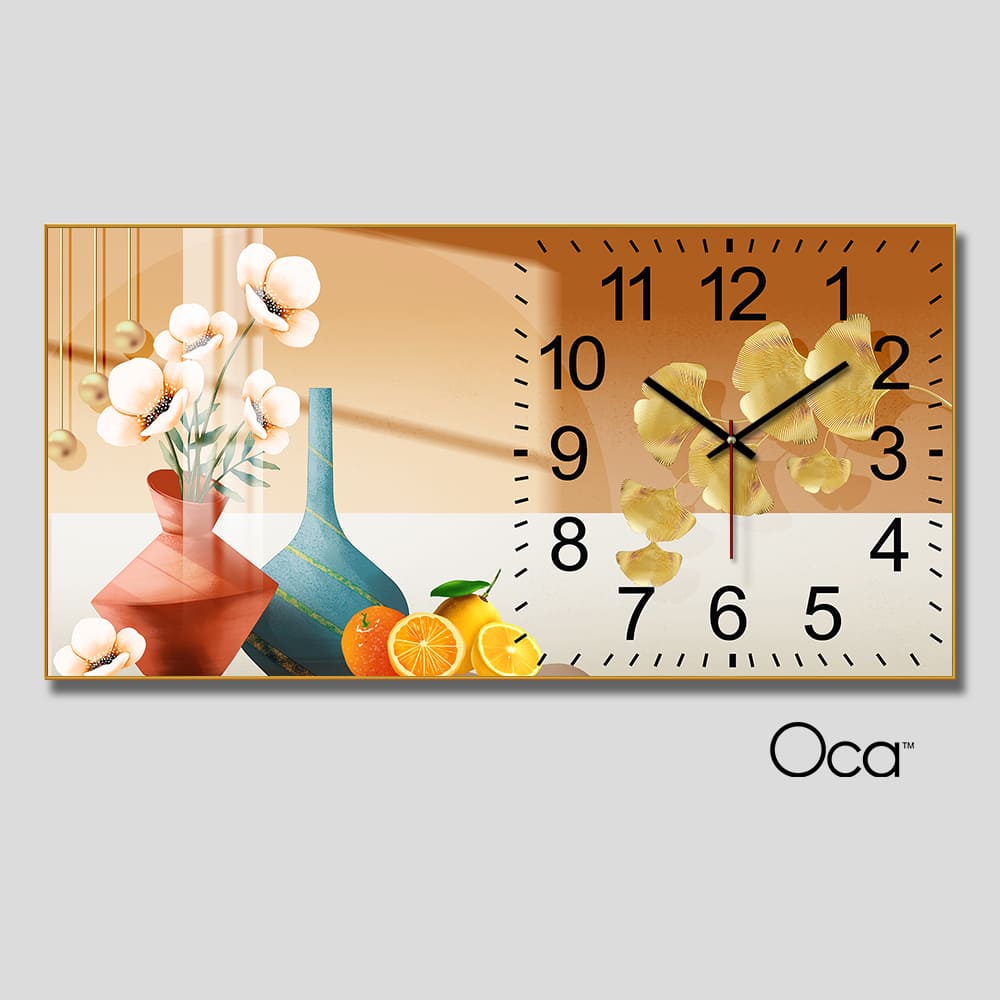 Đồng hồ bình hoa nghệ thuật | Mã D0015 | Xưởng sản xuất Oca