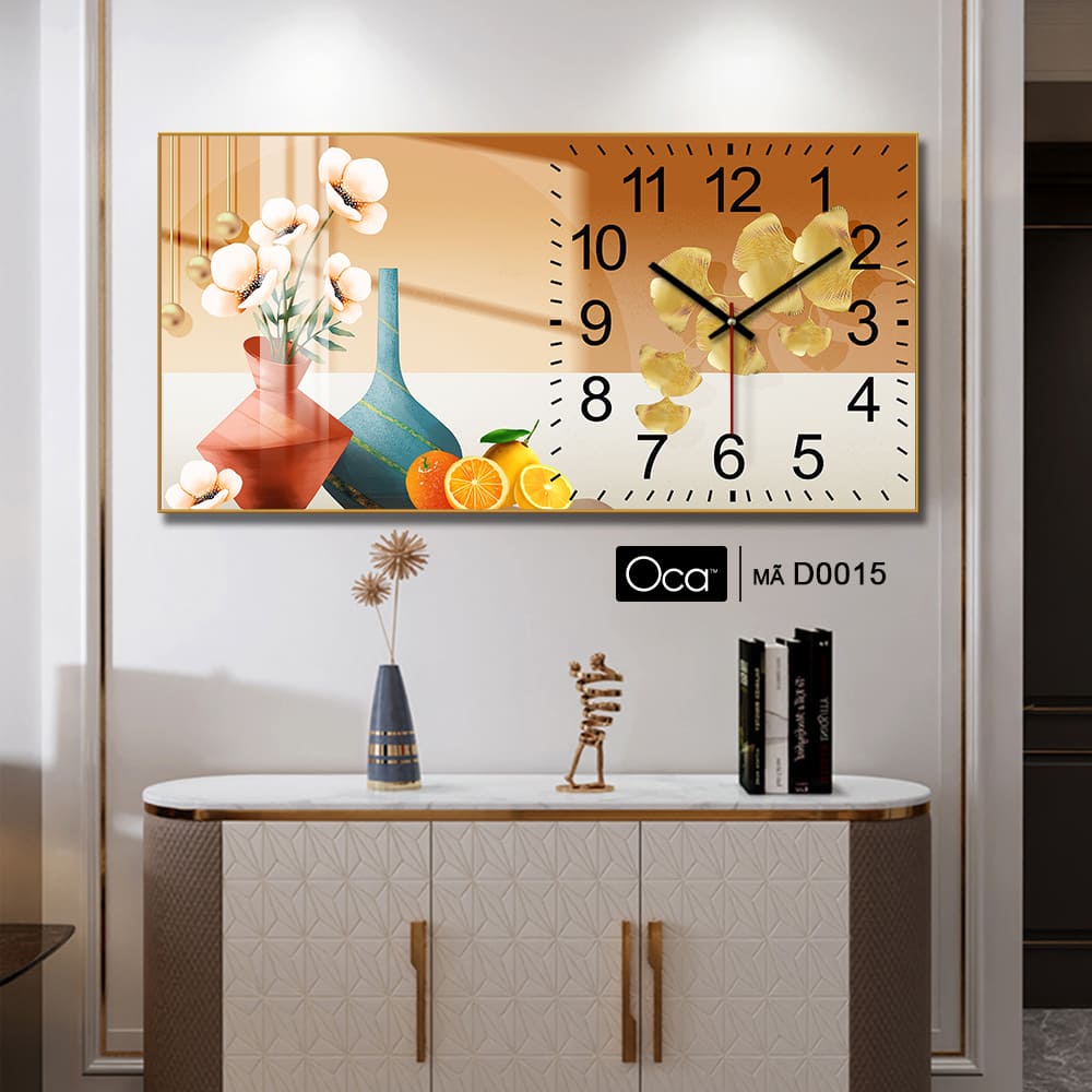 Đồng hồ bình hoa nghệ thuật | Mã D0015 | Xưởng sản xuất Oca - Ảnh 4
