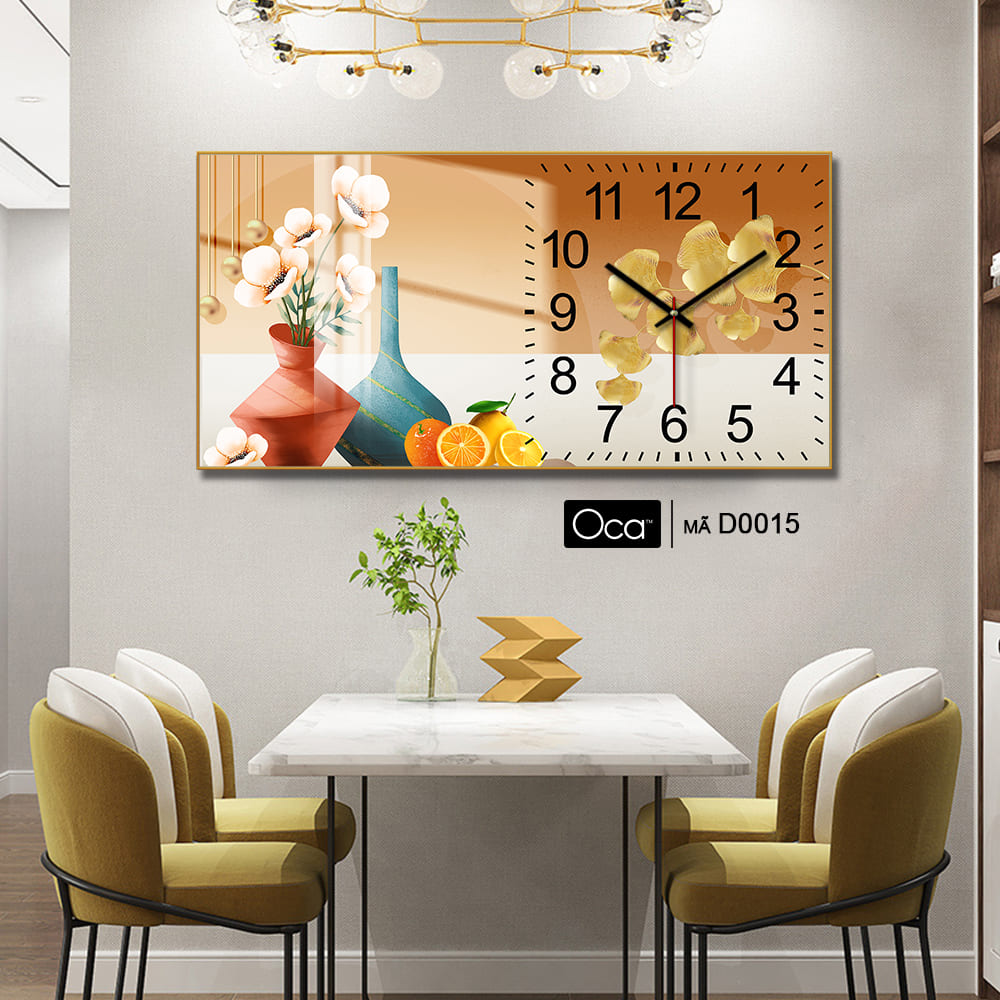 Đồng hồ bình hoa nghệ thuật | Mã D0015 | Xưởng sản xuất Oca - Ảnh 3
