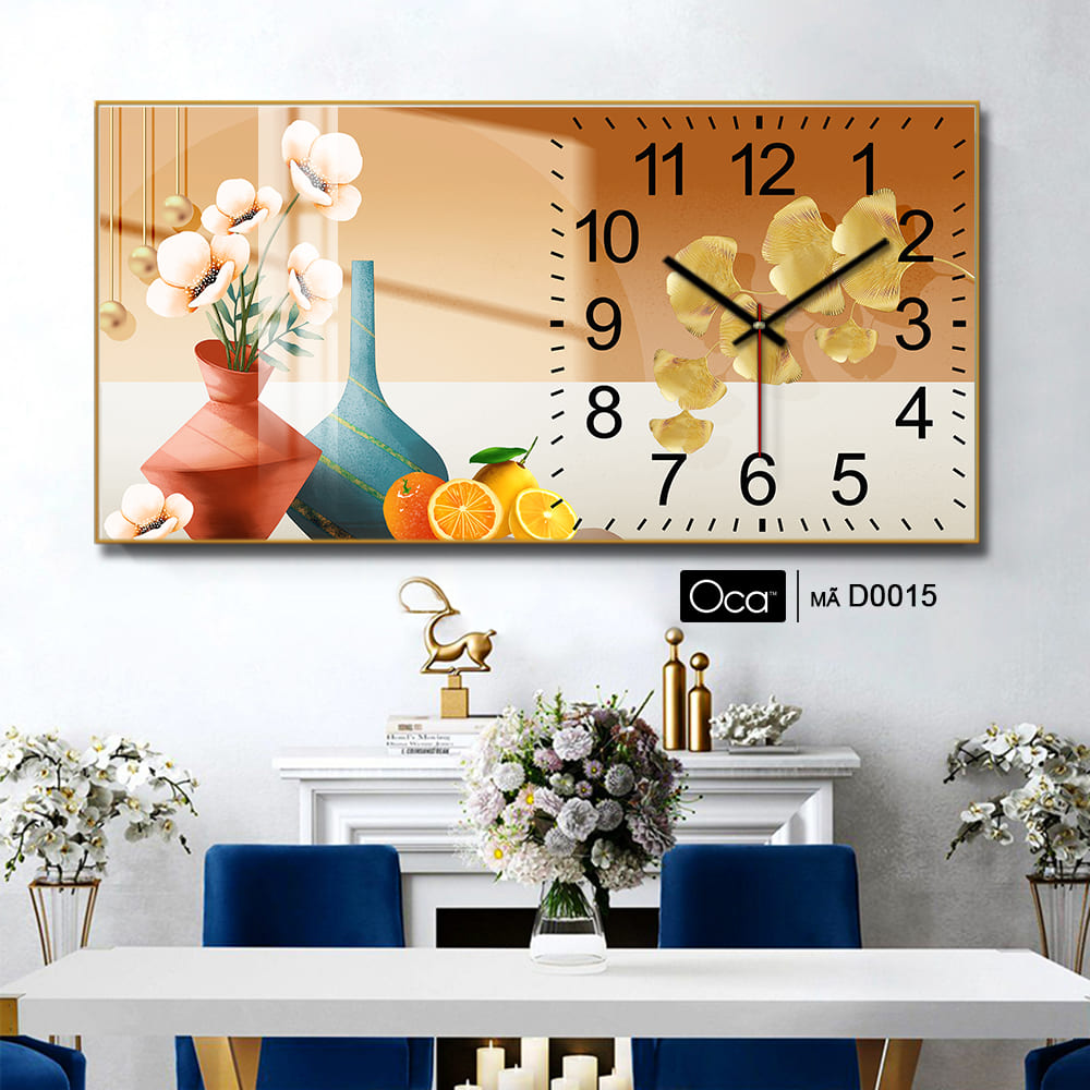 Đồng hồ bình hoa nghệ thuật | Mã D0015 | Xưởng sản xuất Oca - Ảnh 2