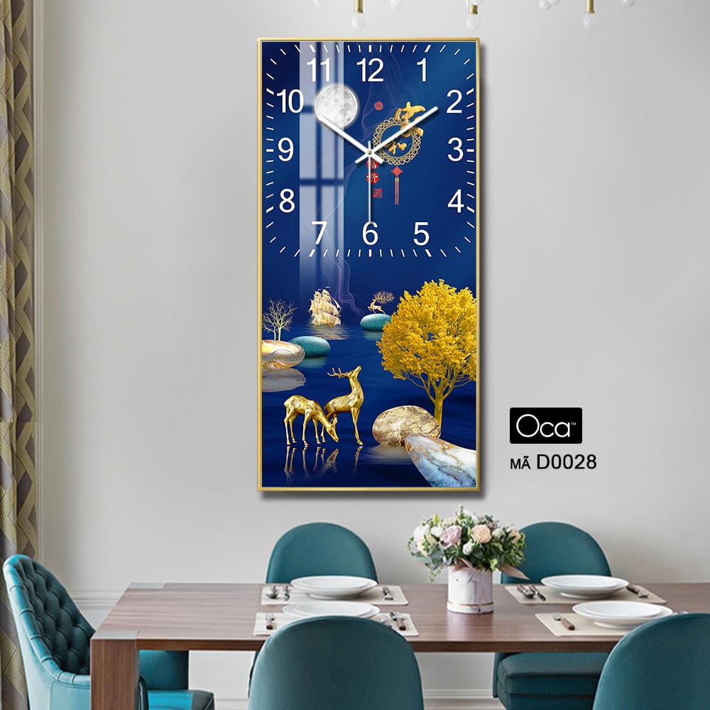 Đồng hồ Đôi hươu tài lộc | Mã D0028 | Xưởng sản xuất Oca - Ảnh 2