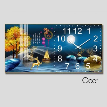 Đồng hồ Đôi hươu tài lộc | Mã D0030 | Xưởng sản xuất Oca