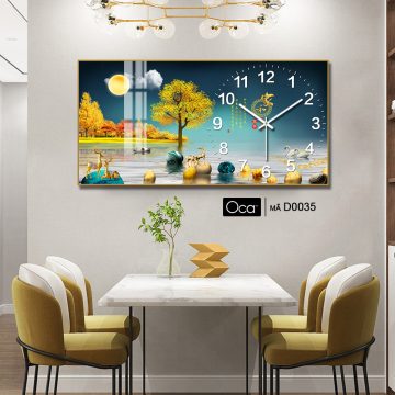 Alternative view of Đồng hồ đêm trăng tròn | Mã D0035 | Xưởng sản xuất Oca