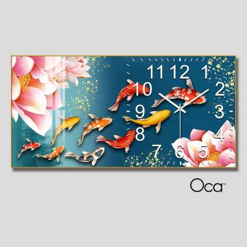 Đồng hồ Cửu Ngư Quần Hội | Mã D0036 | Xưởng sản xuất Oca