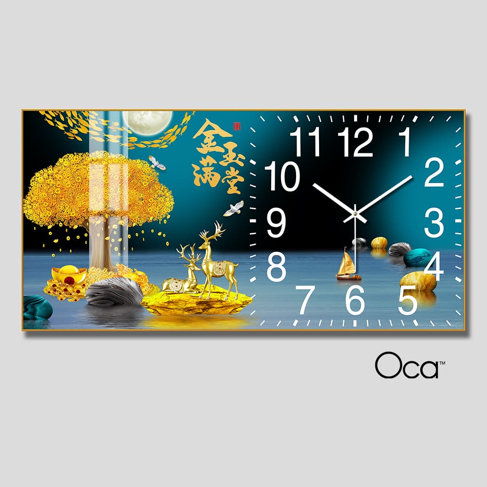 Đồng hồ Cây Kim Tiền Tài Lộc | Mã D0041 | Xưởng sản xuất Oca