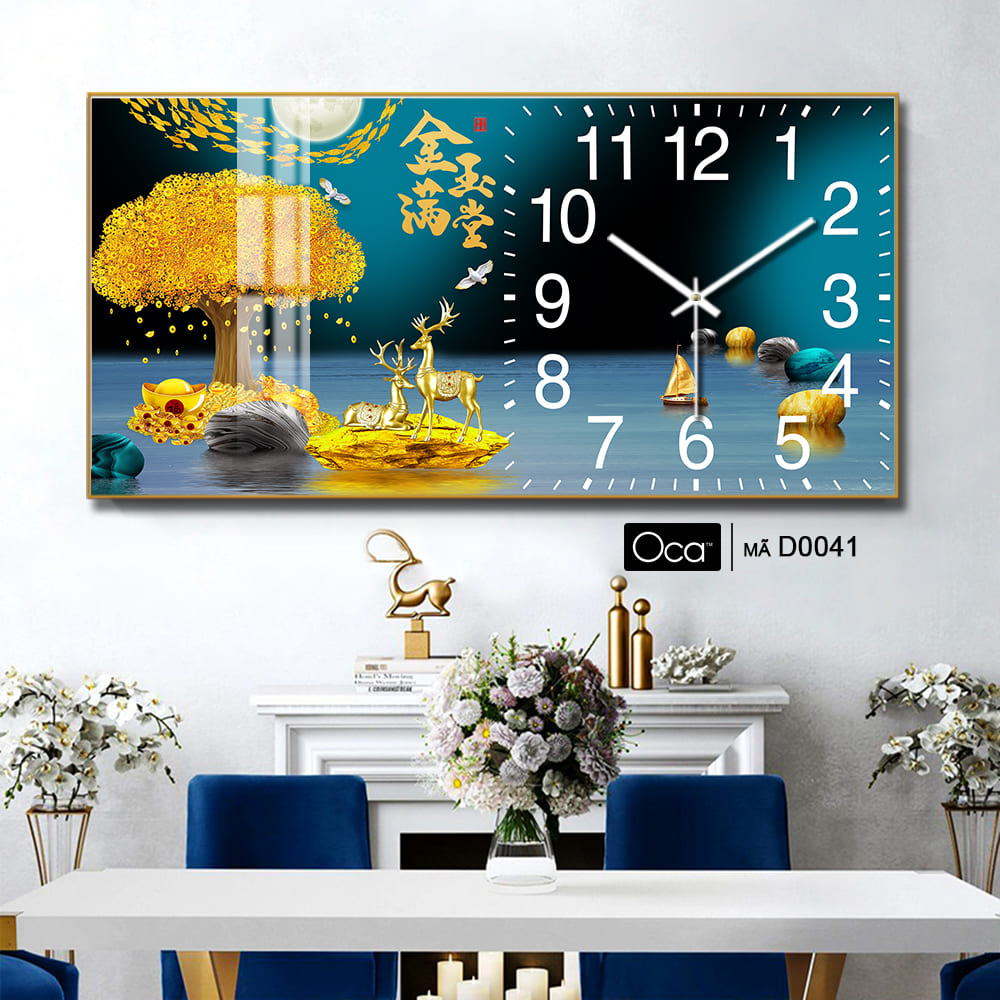 Đồng hồ Cây Kim Tiền Tài Lộc | Mã D0041 | Xưởng sản xuất Oca - Ảnh 2