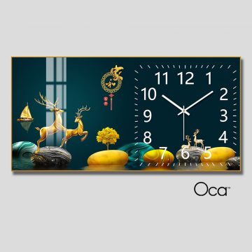 Đồng hồ Đôi hươu tài lộc | Mã D0042 | Xưởng sản xuất Oca