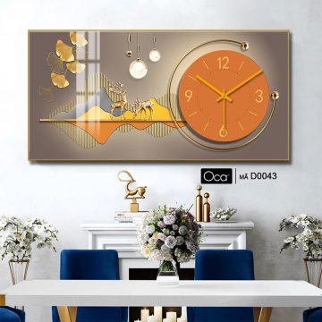 Alternative view of Đồng hồ Đôi hươu tài lộc | Mã D0043 | Xưởng sản xuất Oca