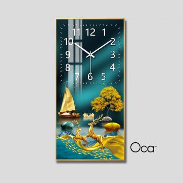 Đồng hồ Đôi hươu tài lộc | Mã D0061 | Xưởng sản xuất Oca