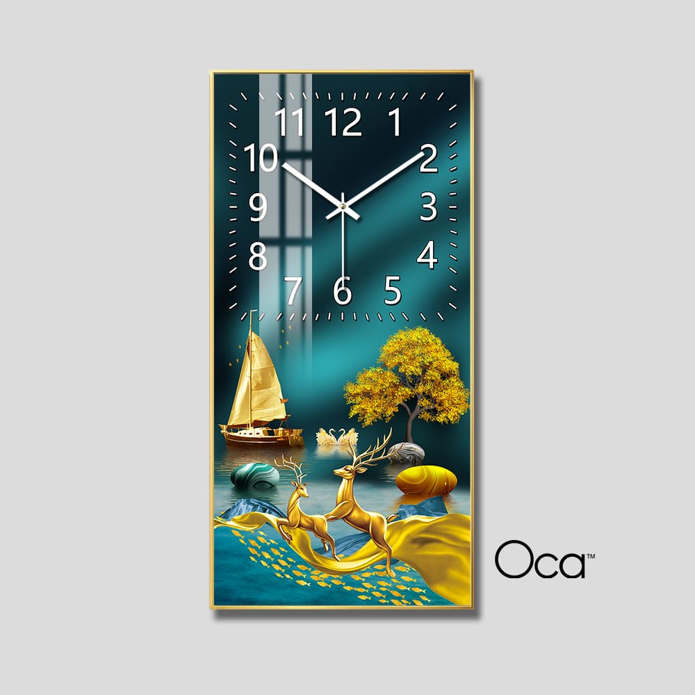 Đồng hồ Đôi hươu tài lộc | Mã D0061 | Xưởng sản xuất Oca