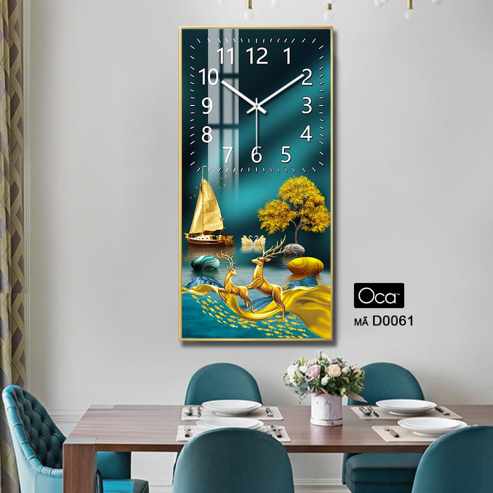Đồng hồ Đôi hươu tài lộc | Mã D0061 | Xưởng sản xuất Oca - Ảnh 4