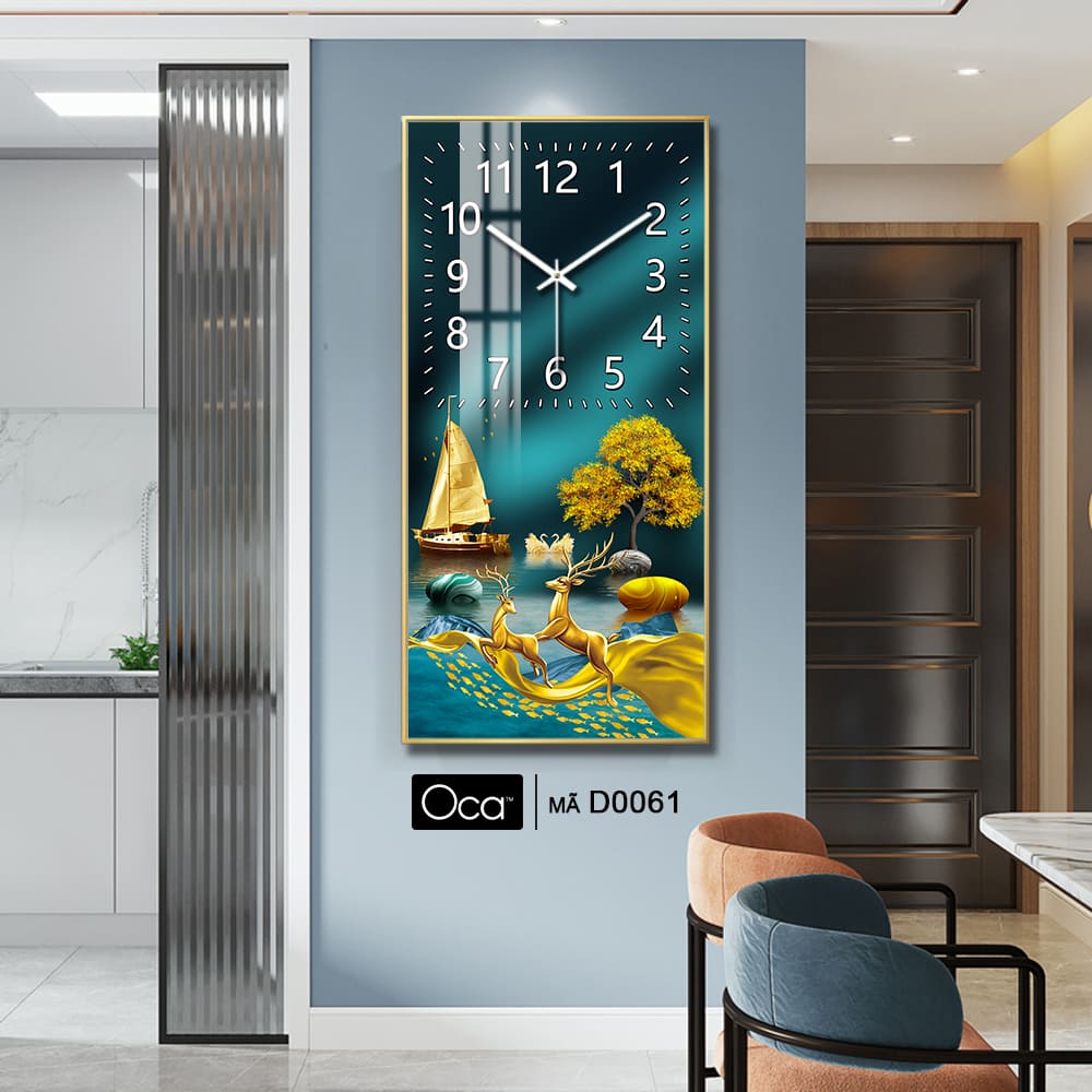 Đồng hồ Đôi hươu tài lộc | Mã D0061 | Xưởng sản xuất Oca - Ảnh 2