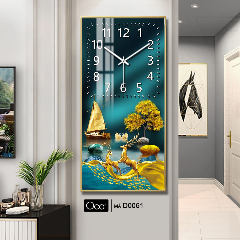 Đồng hồ Đôi hươu tài lộc | Mã D0061 | Xưởng sản xuất Oca - Ảnh 3