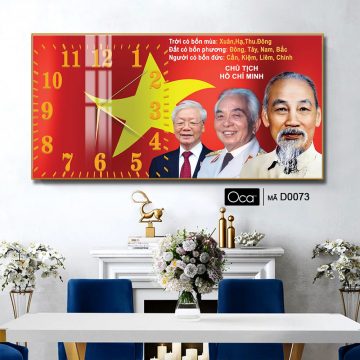 Alternative view of Đồng hồ Bác Hồ – Bác Giáp – Bác Trọng | Mã D0073 | Xưởng sản xuất Oca