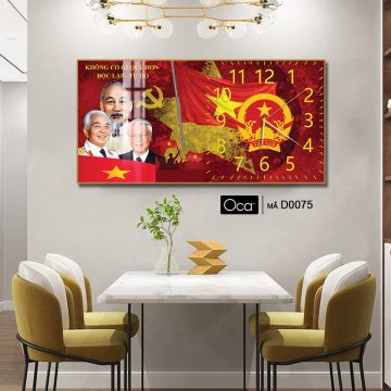 Alternative view of Đồng hồ Bác Hồ – Bác Giáp – Bác Trọng | Mã D0075 | Xưởng sản xuất Oca